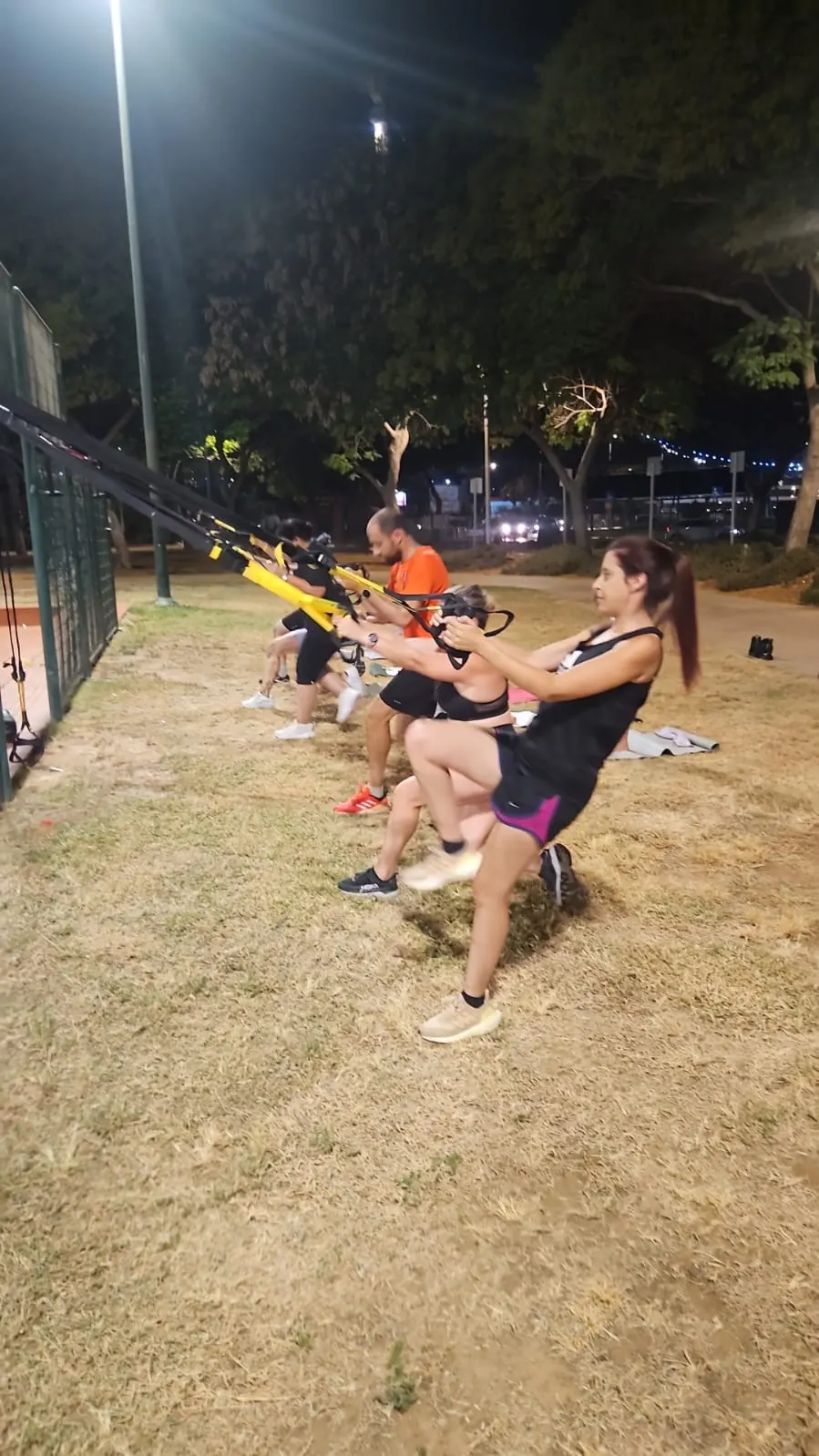 אימון קבוצתי בחוץ בספורטק יהלום, נתניה